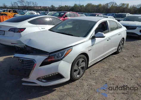 2016 Hyundai Sonata Plug-In Hybrid Limited z USA, uszkodzony, nr VIN KMHE54L2XGA021305